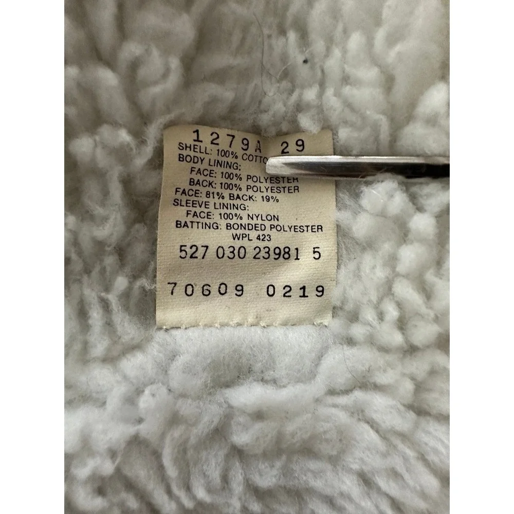Vintage Levis 80s Sherpa Trucker Jacket Medium Acid Wash Denim USA Made 70609